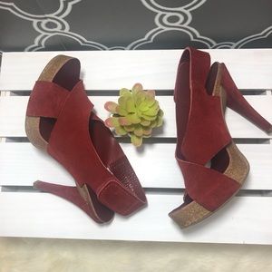 Pedro Garcia suede cherry heels
